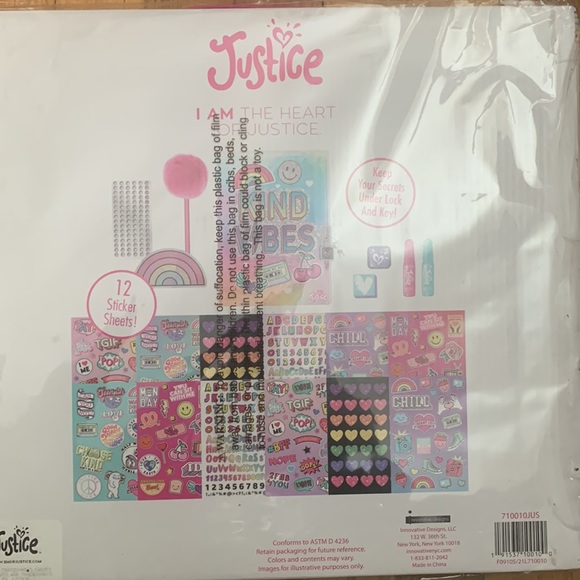 Justice Toys Justice Journal Gift Set Poshmark